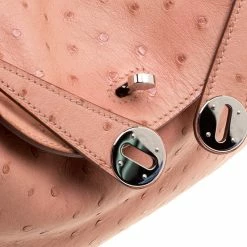 Hermes Crevette Ostrich Palladium Hardware Lindy 26 Bag For Women -Deals Hermes Store luxury women hermes used handbags p129719 0007