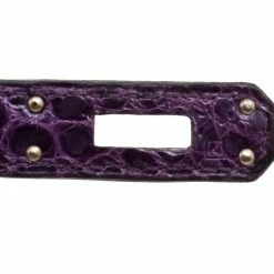 Hermes Amethyst Porosus Crocodile Kelly Cut Clutch For Women -Deals Hermes Store luxury women hermes used handbags p129749 0009