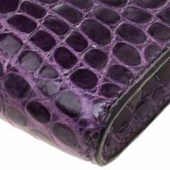 Hermes Amethyst Porosus Crocodile Kelly Cut Clutch For Women -Deals Hermes Store luxury women hermes used handbags p129749 0012