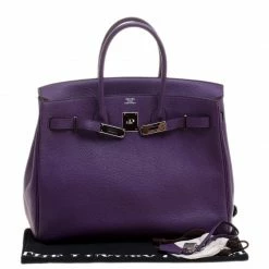Hermes Ultraviolet Togo Leather Palladium Hardware Birkin 35 Bag For Women -Deals Hermes Store luxury women hermes used handbags p129864 0010