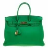 Hermes Bambou Clemence Leather Gold Hardware Birkin 35 Bag For Women -Deals Hermes Store luxury women hermes used handbags p129915 0001