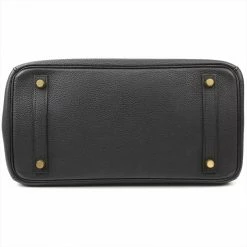 Hermes Noir Taurillon Clemence Leather Gold Hardware Birkin 30 Bag For Women -Deals Hermes Store luxury women hermes used handbags p130459 0004