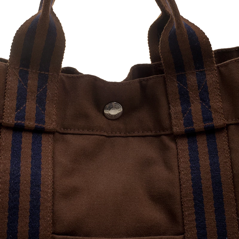 Hermes Brown Canvas Fourre Tout Tote For Women 7 Hermes Brown Canvas Fourre Tout Tote For Women - Image 5