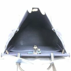 Hermes Navy Blue Canvas/Leather 2-in-1 Herbag PM Bag For Women -Deals Hermes Store luxury women hermes used handbags p131850 005