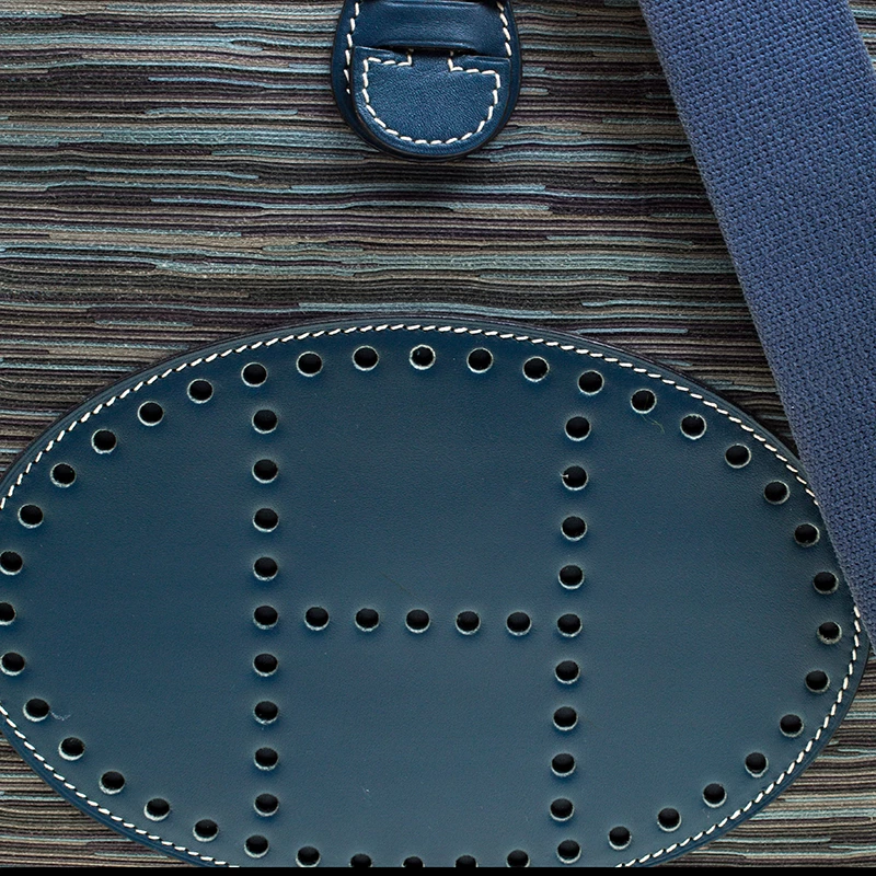 Hermes Blue Izmir Vibrato Multicolor Leather Evelyne I PM Bag For Women 7 Hermes Blue Izmir Vibrato Multicolor Leather Evelyne I PM Bag For Women - Image 5