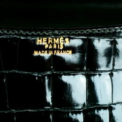 Hermes Dark Green Crocodile Vintage Constance 23 Bag For Women -Deals Hermes Store luxury women hermes used handbags p134001 009