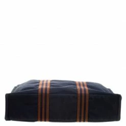 Hermes Navy Blue Canvas Fourre Tout Tote For Women -Deals Hermes Store luxury women hermes used handbags p135276 006