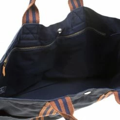 Hermes Navy Blue Canvas Fourre Tout Tote For Women -Deals Hermes Store luxury women hermes used handbags p135276 007
