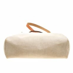 Hermes Tan/Beige Canvas And Leather Herbag 35 Bag For Women -Deals Hermes Store luxury women hermes used handbags p137451 0006