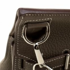 Hermes Etain Taurillon Clemence Leather Jypsiere 28 Bag For Women -Deals Hermes Store luxury women hermes used handbags p137453 0011