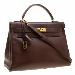 Hermes Brulee Veau Grain Lisse Leather Gold Hardware Kelly Retourne 32 Bag For Women 20 Hermes Brulee Veau Grain Lisse Leather Gold Hardware Kelly Retourne 32 Bag For Women -Deals Hermes Store luxury women hermes used handbags p137674 0003
