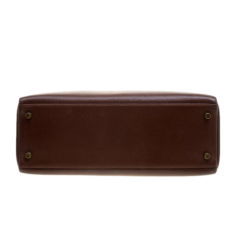 Hermes Brulee Veau Grain Lisse Leather Gold Hardware Kelly Retourne 32 Bag For Women 8 Hermes Brulee Veau Grain Lisse Leather Gold Hardware Kelly Retourne 32 Bag For Women - Image 6