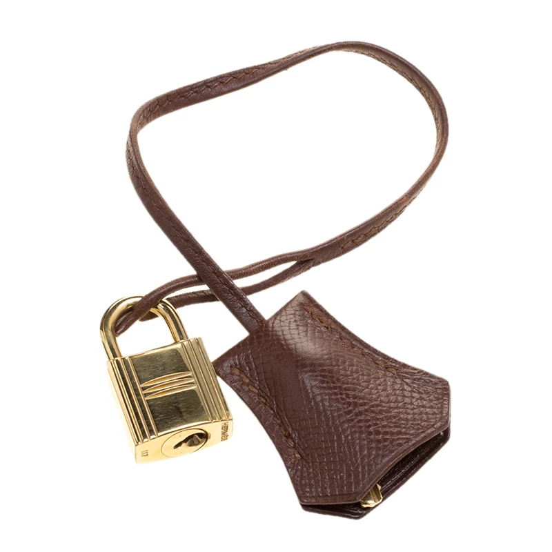 Hermes Brulee Veau Grain Lisse Leather Gold Hardware Kelly Retourne 32 Bag For Women 14 Hermes Brulee Veau Grain Lisse Leather Gold Hardware Kelly Retourne 32 Bag For Women - Image 12