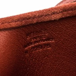 Hermes Dark Orange Suede Onimaitou Pochette PM Bag For Women -Deals Hermes Store luxury women hermes used handbags p137856 0008