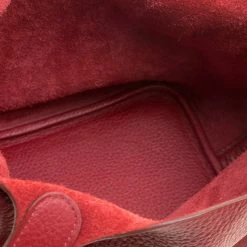 Hermes Rouge Garance Clemence Leather Picotin Lock PM Bag For Women -Deals Hermes Store luxury women hermes used handbags p137889 0007