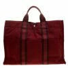 Hermes Red Canvas Fourre Tout Tote For Women -Deals Hermes Store luxury women hermes used handbags p138059 001