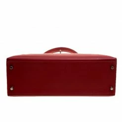 Hermes Rouge Garance Epsom Leather Palladium Hardware Kelly Sellier 32 Bag For Women -Deals Hermes Store luxury women hermes used handbags p138441 006