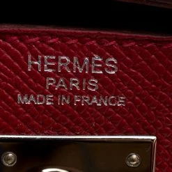 Hermes Rouge Garance Epsom Leather Palladium Hardware Kelly Sellier 32 Bag For Women -Deals Hermes Store luxury women hermes used handbags p138441 009