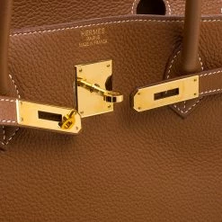 Hermes Gold Togo Leather Gold Hardware Birkin 40 Bag For Women -Deals Hermes Store luxury women hermes used handbags p140566 0011