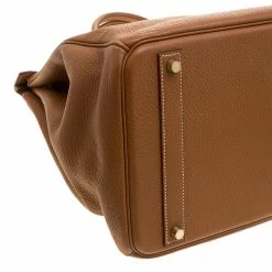 Hermes Gold Togo Leather Gold Hardware Birkin 40 Bag For Women -Deals Hermes Store luxury women hermes used handbags p140566 0015