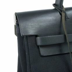 Hermes Black Herbag Convertible Satchel For Women -Deals Hermes Store luxury women hermes used handbags p14061 007