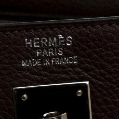 Hermes Cacao Clemence Leather Palladium Hardware Kelly Retourne 40 Bag For Women -Deals Hermes Store luxury women hermes used handbags p140707 009