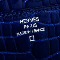 Hermes Blue Alligator Constance Long Wallet For Women -Deals Hermes Store luxury women hermes used handbags p141093 007