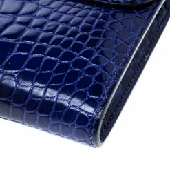 Hermes Blue Alligator Constance Long Wallet For Women -Deals Hermes Store luxury women hermes used handbags p141093 010