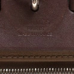 Hermes Dark Taupe/Dark Brown Fabric And Leather Herbag Zip 31 Bag For Women -Deals Hermes Store luxury women hermes used handbags p143485 009