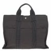 Hermes Grey Canvas Herline MM Tote For Women -Deals Hermes Store luxury women hermes used handbags p14530 001