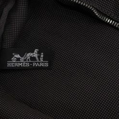 Hermes Grey Canvas Herline MM Tote For Women -Deals Hermes Store luxury women hermes used handbags p14530 015