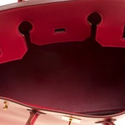 Hermes Red Box Calf Leather Gold Hardware Birkin 35 Bag For Women -Deals Hermes Store luxury women hermes used handbags p146749 0007