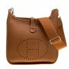 Hermes Marron Togo Leather Evelyne III PM Bag For Women -Deals Hermes Store luxury women hermes used handbags p147171 001