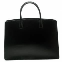 Hermes Black Box Calf Leather White Bus Tote For Women 16 Hermes Black Box Calf Leather White Bus Tote For Women -Deals Hermes Store luxury women hermes used handbags p149662 004