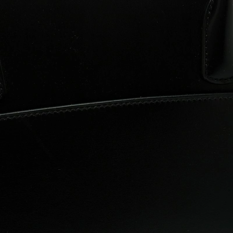 Hermes Black Box Calf Leather White Bus Tote For Women 7 Hermes Black Box Calf Leather White Bus Tote For Women - Image 5