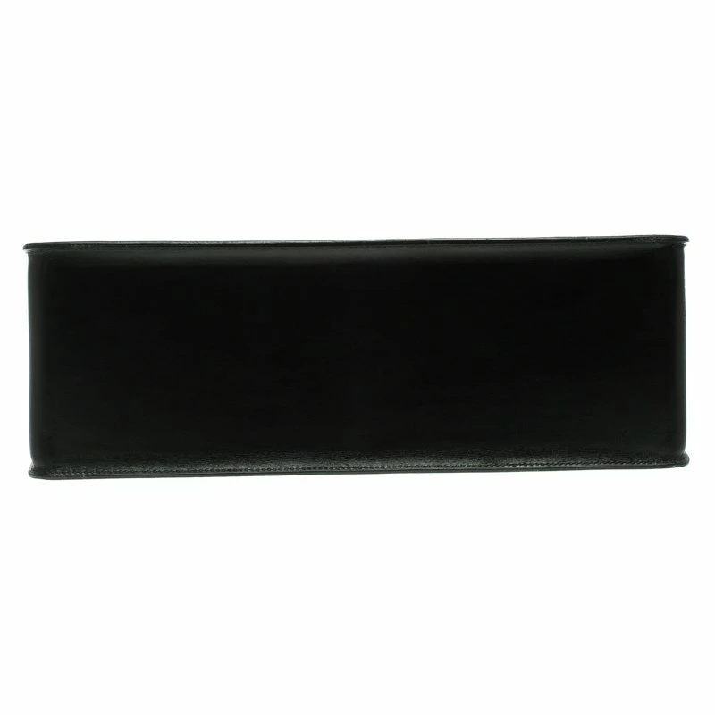 Hermes Black Box Calf Leather White Bus Tote For Women 8 Hermes Black Box Calf Leather White Bus Tote For Women - Image 6