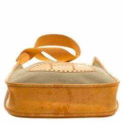 Hermes Green/Brown Canvas And Leather Evelyne II GM Bag For Women -Deals Hermes Store luxury women hermes used handbags p152633 0006