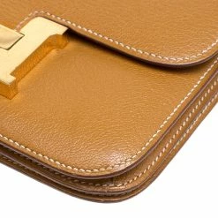 Hermes Caramel Chevre De Coromandel Leather Mini Gold Hardware Constance Bag For Women -Deals Hermes Store luxury women hermes used handbags p152693 0012