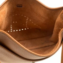 Hermes Gold Togo Leather Evelyne III PM Bag For Women 20 Hermes Gold Togo Leather Evelyne III PM Bag For Women -Deals Hermes Store luxury women hermes used handbags p153873 007