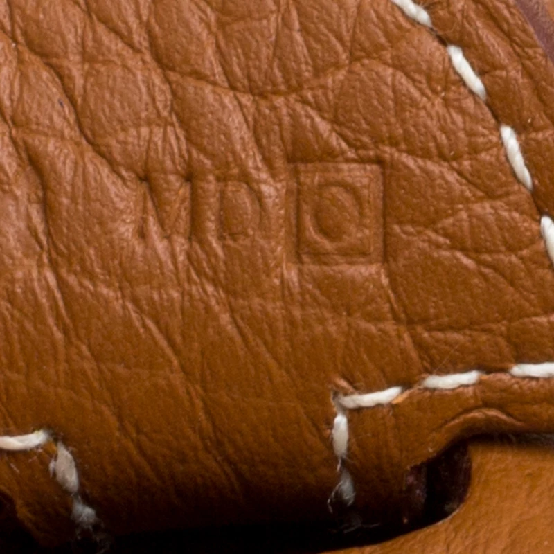 Hermes Gold Togo Leather Evelyne III PM Bag For Women 11 Hermes Gold Togo Leather Evelyne III PM Bag For Women - Image 9