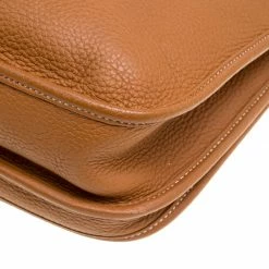 Hermes Gold Togo Leather Evelyne III PM Bag For Women 25 Hermes Gold Togo Leather Evelyne III PM Bag For Women -Deals Hermes Store luxury women hermes used handbags p153873 012