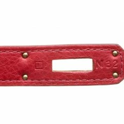 Hermes Rouge Garance Togo Leather Gold Hardware Kelly Retourne 35 Bag For Women -Deals Hermes Store luxury women hermes used handbags p154165 0009