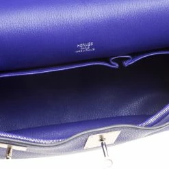 Hermes Blue Clemence Leather Jypsiere 34 Bag For Women -Deals Hermes Store luxury women hermes used handbags p155447 0007