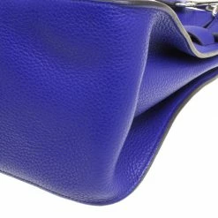 Hermes Blue Clemence Leather Jypsiere 34 Bag For Women -Deals Hermes Store luxury women hermes used handbags p155447 0012