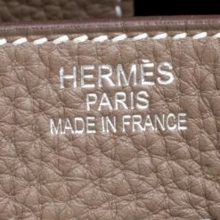 Hermes Etoupe Taurillon Clemence Leather Palladium Hardware Birkin 40 Bag For Women -Deals Hermes Store luxury women hermes used handbags p156244 010