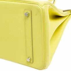 Hermes Soufre Epsom Leather Palladium Hardware Birkin 35 Bag For Women -Deals Hermes Store luxury women hermes used handbags p156694 0016