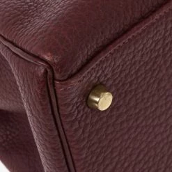 Hermes Prune Negonda Calfskin Kelly 35 For Women -Deals Hermes Store luxury women hermes used handbags p15676 013