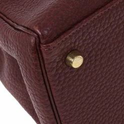 Hermes Prune Negonda Calfskin Kelly 35 For Women -Deals Hermes Store luxury women hermes used handbags p15676 015