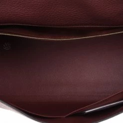 Hermes Prune Negonda Calfskin Kelly 35 For Women -Deals Hermes Store luxury women hermes used handbags p15676 018