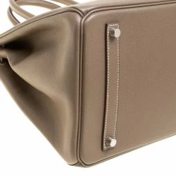 Hermes Taupe Epsom Leather Palladium Hardware Birkin 35 Bag For Women -Deals Hermes Store luxury women hermes used handbags p158270 0015
